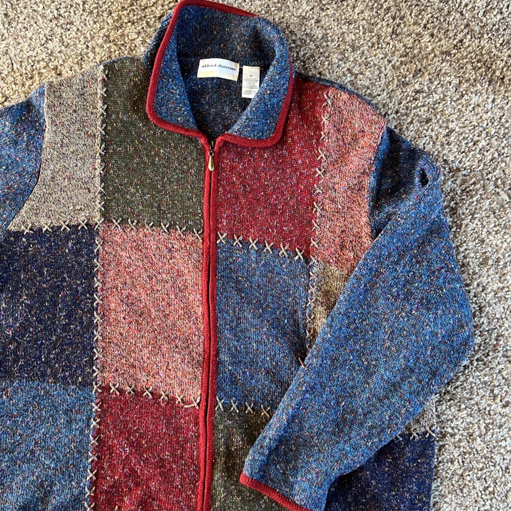 Alfred Dunner Zipper Sweater